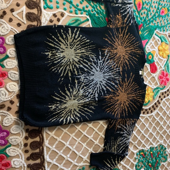 VTG 80’s Dana Scott Star Burst sweater Made in USA medium - Picture 10 of 10